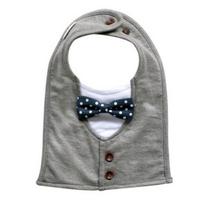 Baby Bakery Bibs for Going Out Gentleman (Looks like you're dressed up simply~Gift for the 100th anniversary of giving birth), korean baby products gray