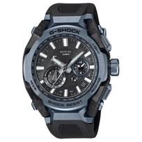 CASIO MT G 200m Atsparus vandeniui Saulės energija Kvarcinis Mechanizmas Dervos Dirželis Laikrodis Vyriški Laikrodžiai Juodas Ciferblatas MTG-B4000B-1A2JF Black Dial gray