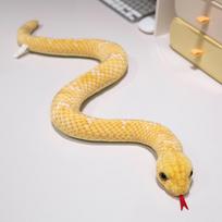 Lėlė S formos Python Anaconda gyvatė pliušinis žaislas Helovino pokštas Zodiako ženklų dovana Large 65cm/100g