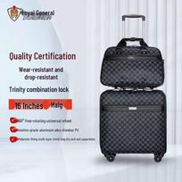 Zhongjiangshipi 16-inch Spinner Carry-on Luggage Set black