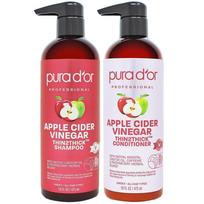 PURA D'OR Apple Cider Vinegar Shampoo Conditioner Set 16oz, 1 piece red