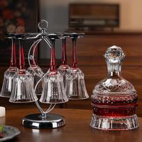Handon Light Luxury Glass Wine Decanter & Glass Set gray