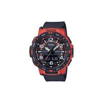 Casio PRO TREK serija-PRT Vandeniui ir smūgiams atsparus sportinis laikrodis Tikslus laikas Vyriškas laikrodis Kvarcinis mechanizmas Dervos dirželis Japonų ir korėjiečių PRTB50-4 juoda