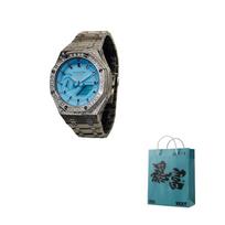 CASIO Vyriškas 44mm Mėlynas laikrodis GA-2100-2A2- Regular Watch Box gray