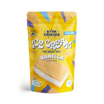 STAR CANDIES Šaltyje džiovinti vanilės skonio ledų sumuštinis 35g