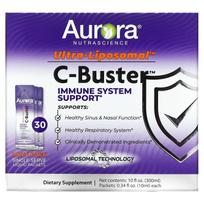 Aurora Nutrascience, Ultra-Liposomal, C-Buster, 30 packs, 0.34 fl oz (10 ml) per pack.