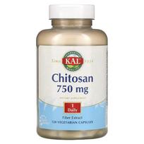 KAL, chitozanas, 750mg, 120 augalinių kapsulių