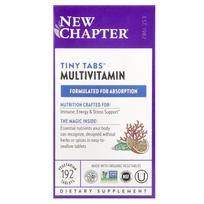 New Chapter, Tiny Tabs multivitamin, 192 veggie capsules