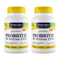 Healthy Origins Natural Probiotic Lactobacillus 30 billion CFU V-Cap, 60 tablets, 2 units