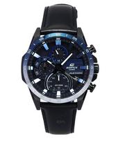 Casio „Edifice Nighttime Drive“ serijos analoginis chronografas juodas saulės ciferblatas EQS-940NL-1A 100M vyriškas laikrodis juoda