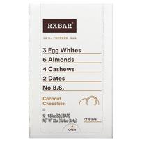 RXBAR, baltyminis batonėlis, kokoso šokolado skonio, 12 batonėlių, 52g (1.83oz) kiekviena