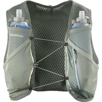 SALOMON Hydration Vest Rucksack Backpack ACTIVE SKIN 4 SET Laurel WASH M Wreath/Lily Pad/ALOE gray
