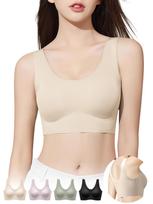 Besiūlė naktinė liemenėlė krūtims natūlios odos spalvos ir be vielų, ne graži, ne tobula, puikiai tinka dienai arba puikiai tinka išėjimams ir namuose [veimia] [Graži] beige