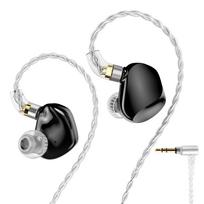 TRN VXpro+ Ausinės į ausis, Didelės raiškos ausinės, 8BA+1DD hibridinės monitorinės ausinės, Didelė garso izoliacija, Laidinės, 3,5 mm lizdas, QDC nuimamas