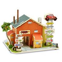 Arico DIY Wood Puzzle modelis Korėjos 3D galvosūkis beige