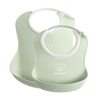BabyBjorn Baby Bib Bib Starting Set of 2, Powder Green, 2 Pieces beige