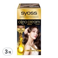 Scios NEW Oleo Cream Premium Hair Color, 3N Royal Brown, 3 pcs. black