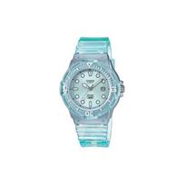 Casio 100M Waterproof Quartz Movement Resin Strap Watch Unisex Watches Blue LRW-200HS-2EV Blue Dial white