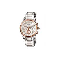 Casio SHEEN 50m Pink Quartz Movement Stainless Steel Strap Japanese and Korean Watch Women's Watch White Dial SHN-5003PS-7A rožinė