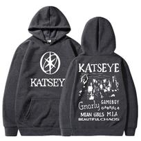 Kpop Katseye Gražaus Chaoso Albumo Grafinis Džemperis Mados Harajuku Sportiniai Drabužiai Vyrams Moterims Korėjietiškas Oversized Vilnos Sportinis Kostiumas S gray