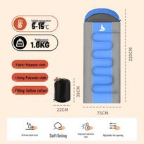 BeijiLang Adult Outdoor Camping Sleeping Bag blue
