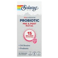 Solaray, Mycrobiome Probiotic, prenatal/postnatal, 15 billion, 30 veggie capsules