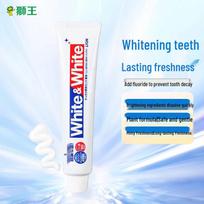 Lion King White Whitening Toothpaste with Baking Soda blue
