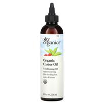 Sky Organics, organinis ricinos aliejus, 8 fl uncijos (236 ml) white