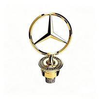 1pcs 44mm 3D Metal Blue Chrome Star Bonnet Hood Logo Emblem Badge for Mercedes Benz W203 W204 W205 W212 W213 W176 W177 W246 X156 auksas