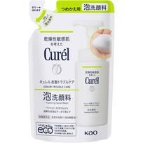 KAO Curel Sebum Trouble Care Veido prausiklis putos papildymas 130ml (Kvazi-narkotikas) Veido priežiūra Odos priežiūra Curel Tepkite nedidelį kiekį (2 paspaudimai, apytiksliai. 2 ml) į
