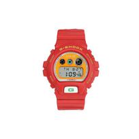 Casio G-SQUAD Series Evangelion Asuka Limited Edition Quartz Movement Resin Strap Japanese and Korean Watch Men's Watch Orange Dial DW-6900FS EVA-02 oranžinė
