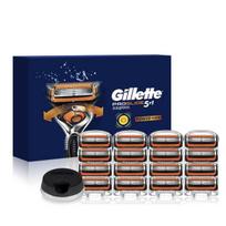 Gillette Proglide Power skutimosi peiliukai 16 vienetų + 1 skutimosi stovas, 1 rinkinys, 16 vnt. blue