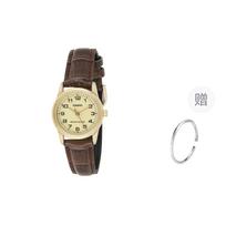 CASIO Moteriškas 25,3 mm auksinis laikrodis LTP-V001GL-9BUDF- Gold beige