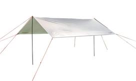 CAPTAIN STAG Tarp Rectatarp rinkinys 320 x 290cm UV apsauga 2000mm atsparumas vandeniui [2-3 žmonėms] Su maišeliu Baltas Trekker UA-1083 white
