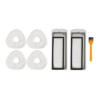 For Narwal T10 J1 J2 Robot Vacuum Cleaner Side Brush Primary Filters Mop Cloth Module Dust Box Accessories Parts Replacement Kit as the picture gray