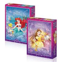 Žaislai ir galvosūkiai Disney princesių dėlionė Mažoji undinėlė D-A150-020 + Grožis ir pabaisa D-A150-021 rinkinys, įvairių spalvų, 150 dalių dėlionė gray