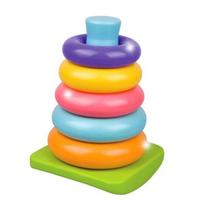 Raudona dėžutė žiedų dėliojimo 5 vnt. rinkinys 612R23497-1, įvairių spalvų, 1 rinkinys, Korėjos kūdikių prekės pink