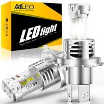 AILEO H4 9003 LED Headlight Car Bulb 2026 Upgrade 24000LM H4 / HB2 / 9003 balta