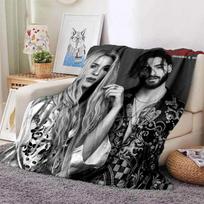 Shakira Mebarak Flanelinis pledas Kolumbijos dainininkės Albumo viršelio spausdintas pledas Sofos lovatiesė Vilnos pledas Dovana 150x200cm