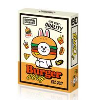 Burger Cony Line Friends Dėlionė, Mišrios spalvos, 150 vienetų Dėlionė, Vaikų žaidimai, Mokomieji žaislai black