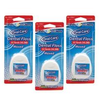 Handy Solutions Oral Care Dental Floss Mint Flavor 50.3m, 1 piece, 3 pieces blue
