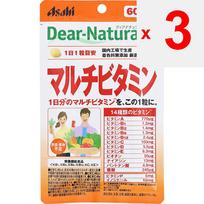 Asahi Dear-Natura Style Multivitamin 60 capsules Comprehensive vitamins Vitamins Comprehensive vitamins 1 set
