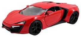 Jada Toys Fast Furious Series Lycan Hyper Sports Raudonas Surinktas Modelis JADA97377 & 1/24 F&F black
