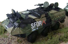 PLATZ Suomijos Gynybos Pajėgų Sis Šarvuotas Transportas Plastikinis Modelis Spalvotas 1/72 XA-180 FIP-1 black