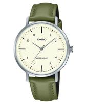 Casio Standard Analoginis Odinis Dirželis Smėlio Spalvos Ciferblatas Kvarcinis LTP-VT03L-3B Moteriškas Laikrodis smėlis