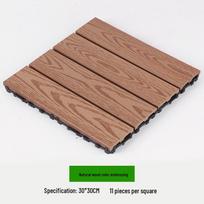 Atsparios vandeniui ir korozijai WPC grindys lauko terasoms, balkonams, sodams ir kiemams renovuoti. 60x30x2.2 cm