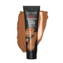 Revlon Colorstay Full Coverage Longwear Matte Foundation Heat Resistant and Sweat Resistant Face Makeup, 2) 1 Fl Oz Pack of 1 - Almond, None black