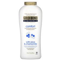 Gold Bond, Ultimate, Body Powder, Comfort, with Aloe and Chamomile, 10 oz (283 g) white