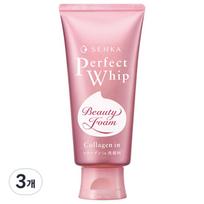 Senka Perfect Whip Collagen in A Cleansing Foam, 120g, 3 pieces white