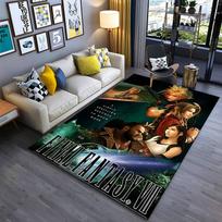 Final Fantasy VII Character Art suitable as a non-slip mat for the living room or bedroom sofa 80x120cm( 31x47in) gray